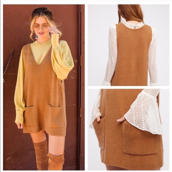 Free People Nikki Sleeveless Sweater Dress - Picture 2 of 9